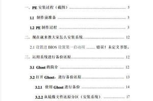 全面指南（掌握PE系统安装教程u的关键步骤和技巧）